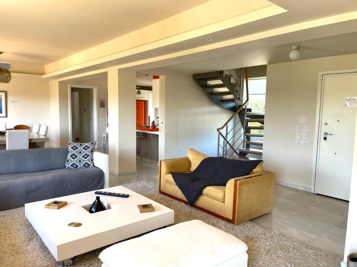Legrena Beach Villa Сунион Экстерьер фото